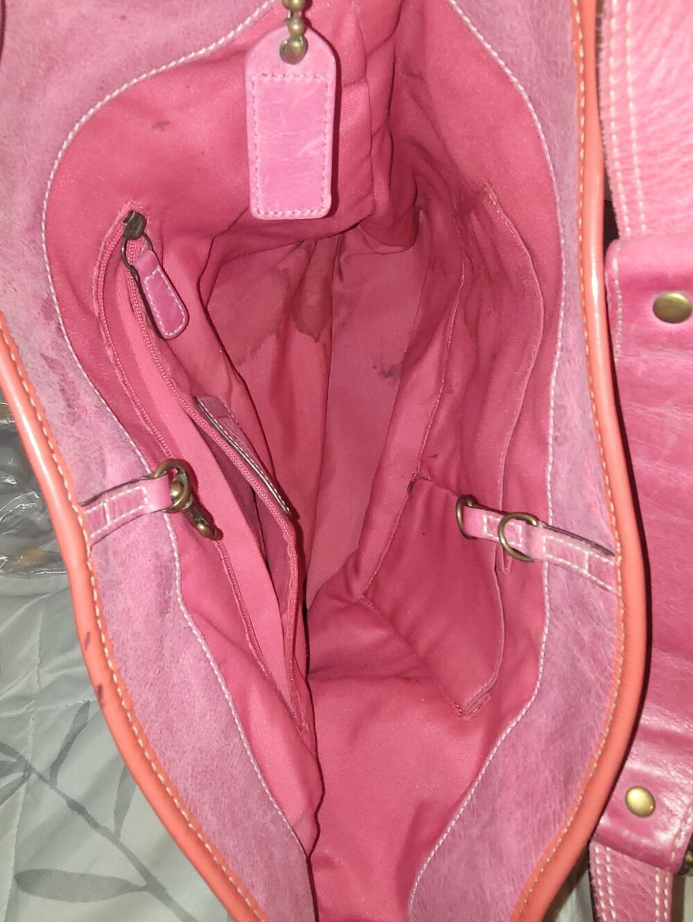 Coach Vintage Signature Tie Dye Y2K Shoulder Tote - Picture 6 of 7
